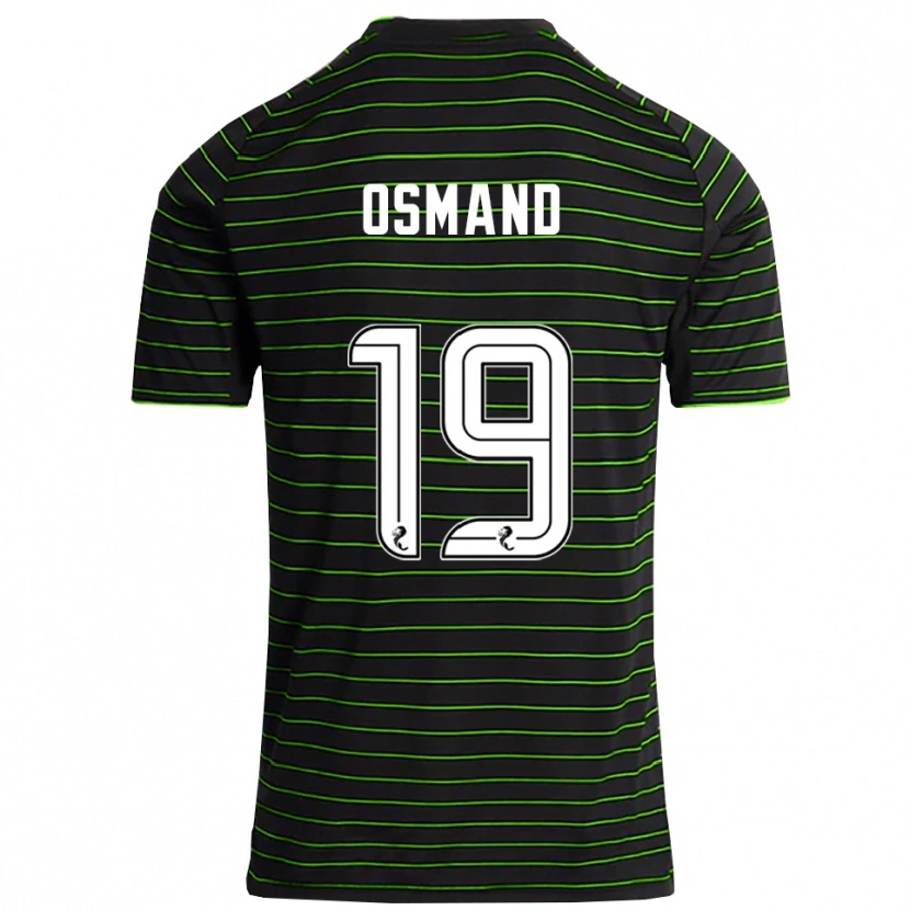 Danxen Mujer Camiseta Callum Osmand #19 Negro Verde 2ª Equipación 2025/26 La Camisa