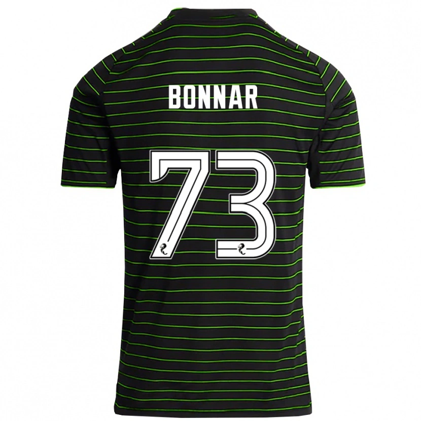 Danxen Mujer Camiseta Jude Bonnar #73 Negro Verde 2ª Equipación 2025/26 La Camisa