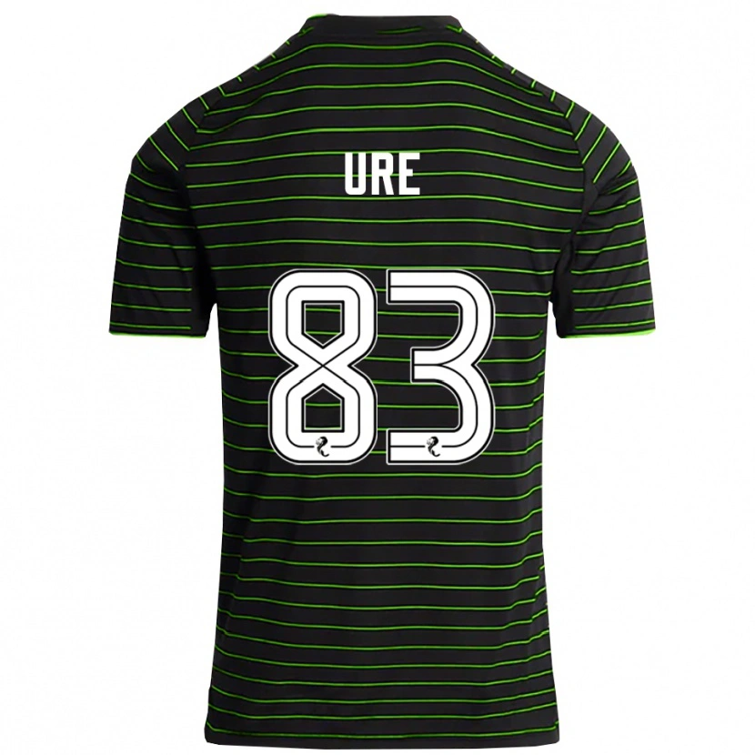 Danxen Mujer Camiseta Kyle Ure #83 Negro Verde 2ª Equipación 2025/26 La Camisa