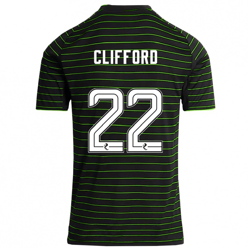 Danxen Mujer Camiseta Lucy Ashworth-Clifford #22 Negro Verde 2ª Equipación 2025/26 La Camisa