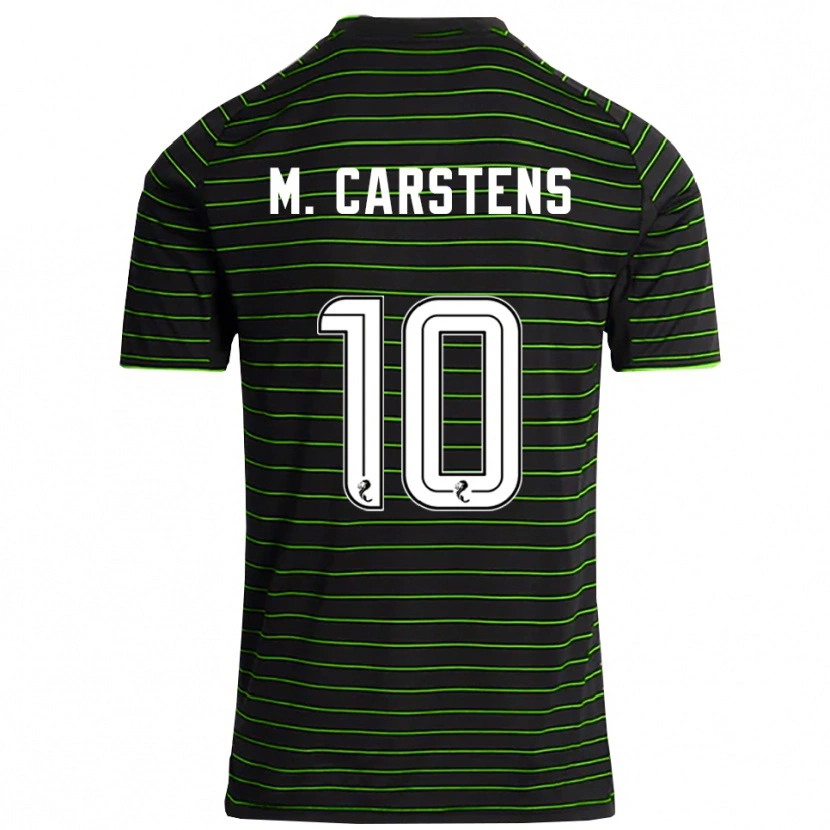 Danxen Mujer Camiseta Mathilde Carstens #10 Negro Verde 2ª Equipación 2025/26 La Camisa