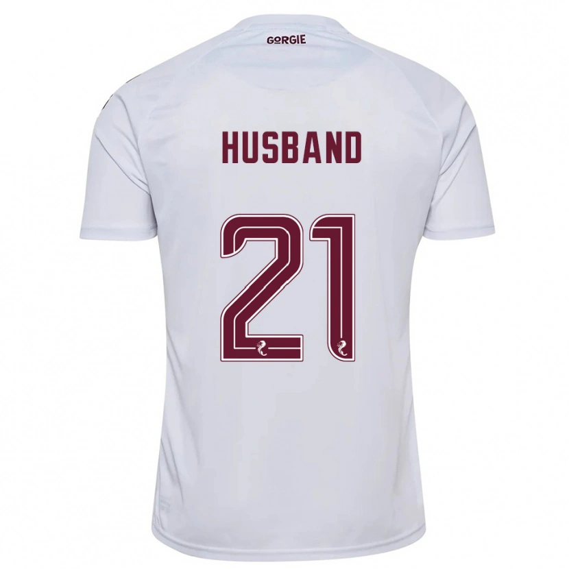 Danxen Mujer Camiseta Erin Husband #21 Blanco Borgoña 2ª Equipación 2025/26 La Camisa