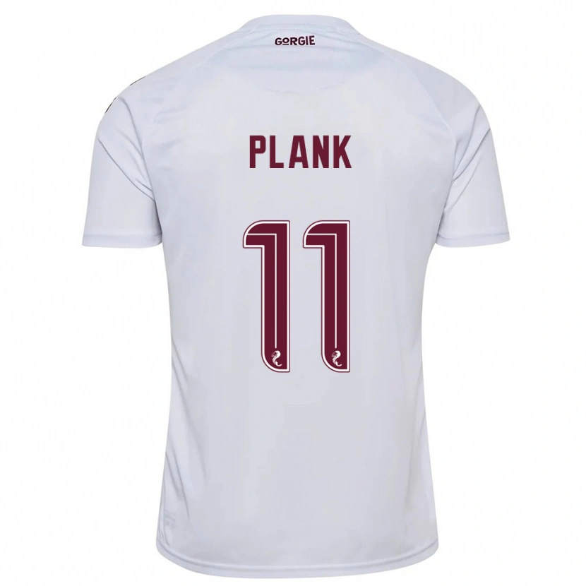 Danxen Mujer Camiseta Dom Plank #11 Blanco Borgoña 2ª Equipación 2025/26 La Camisa