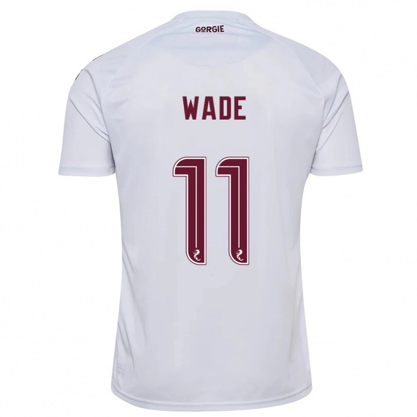 Danxen Mujer Camiseta Lauren Wade #11 Blanco Borgoña 2ª Equipación 2025/26 La Camisa