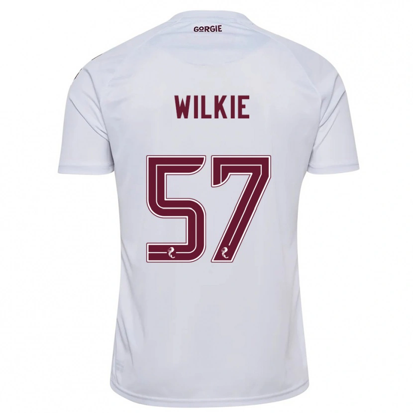 Danxen Mujer Camiseta Coupar Wilkie #57 Blanco Borgoña 2ª Equipación 2025/26 La Camisa
