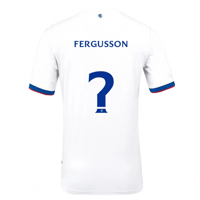 Danxen Mujer Camiseta Coben Fergusson #0 Blanco Rojo Azul 2ª Equipación 2025/26 La Camisa