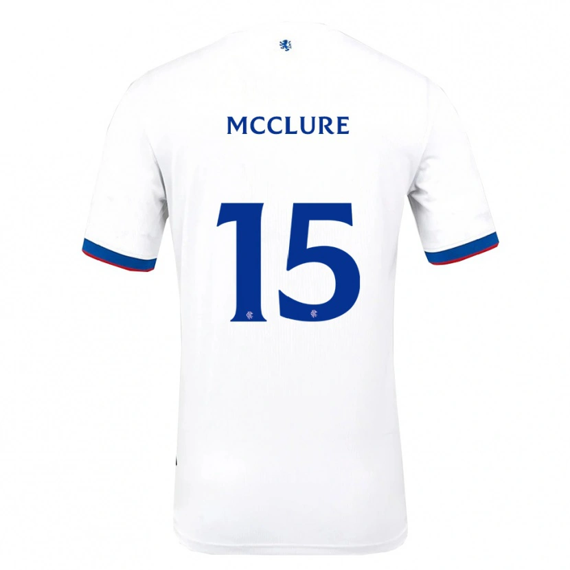 Danxen Mujer Camiseta Blaine Mcclure #15 Blanco Rojo Azul 2ª Equipación 2025/26 La Camisa