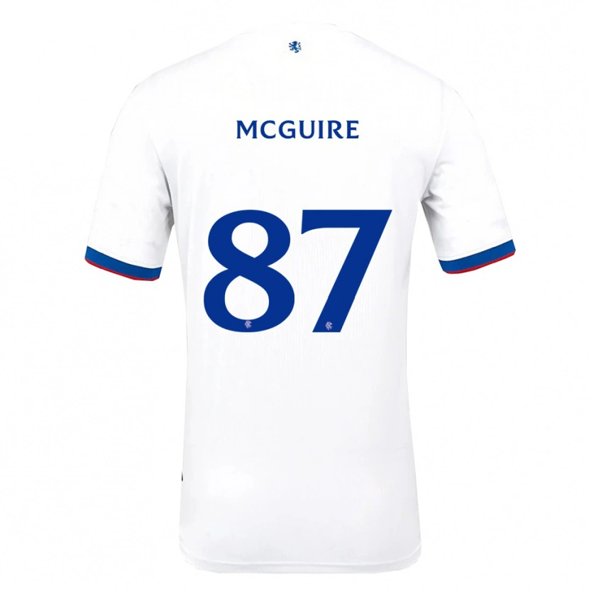 Danxen Mujer Camiseta Rydnn Mcguire #87 Blanco Rojo Azul 2ª Equipación 2025/26 La Camisa