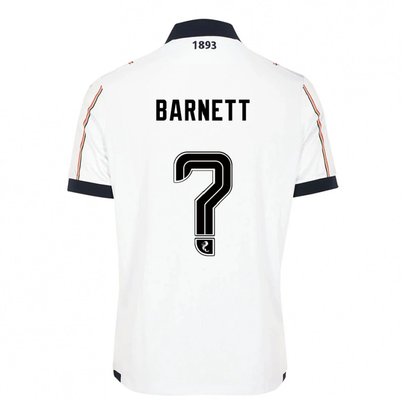 Danxen Mujer Camiseta Alex Barnett #0 Blanco Azul Marino Rojo 2ª Equipación 2025/26 La Camisa
