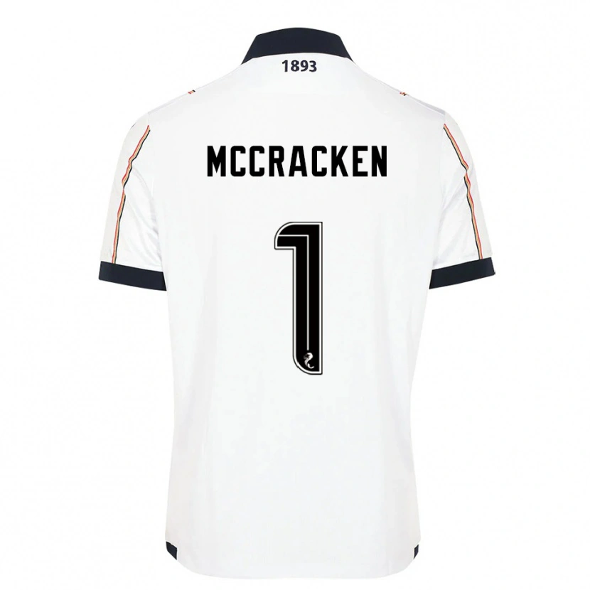 Danxen Mujer Camiseta Jon Mccracken #1 Blanco Azul Marino Rojo 2ª Equipación 2025/26 La Camisa