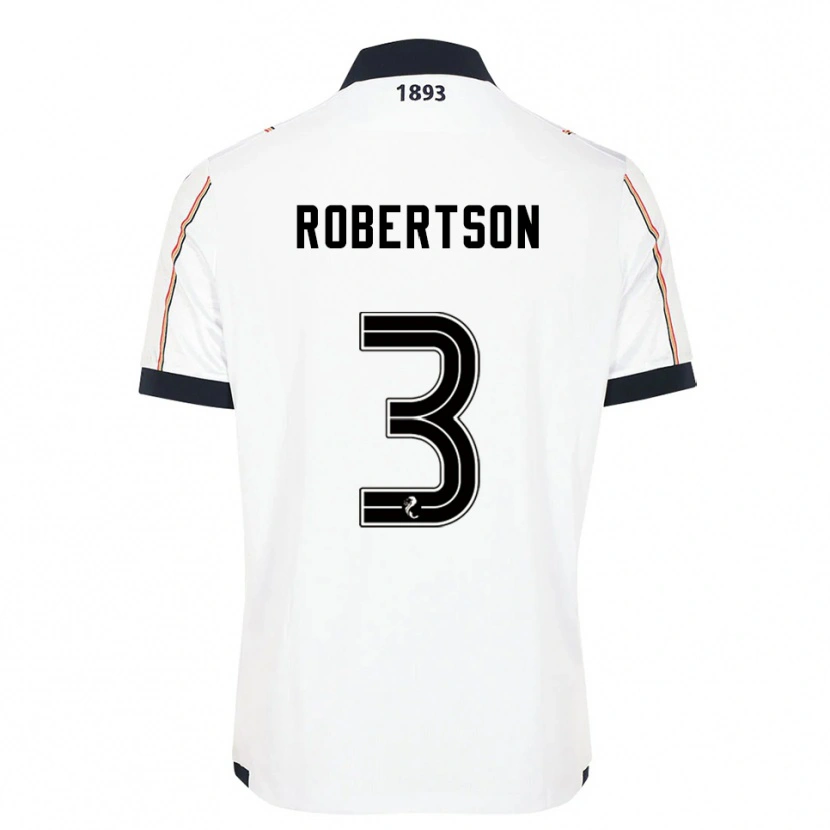 Danxen Mujer Camiseta Clark Robertson #3 Blanco Azul Marino Rojo 2ª Equipación 2025/26 La Camisa