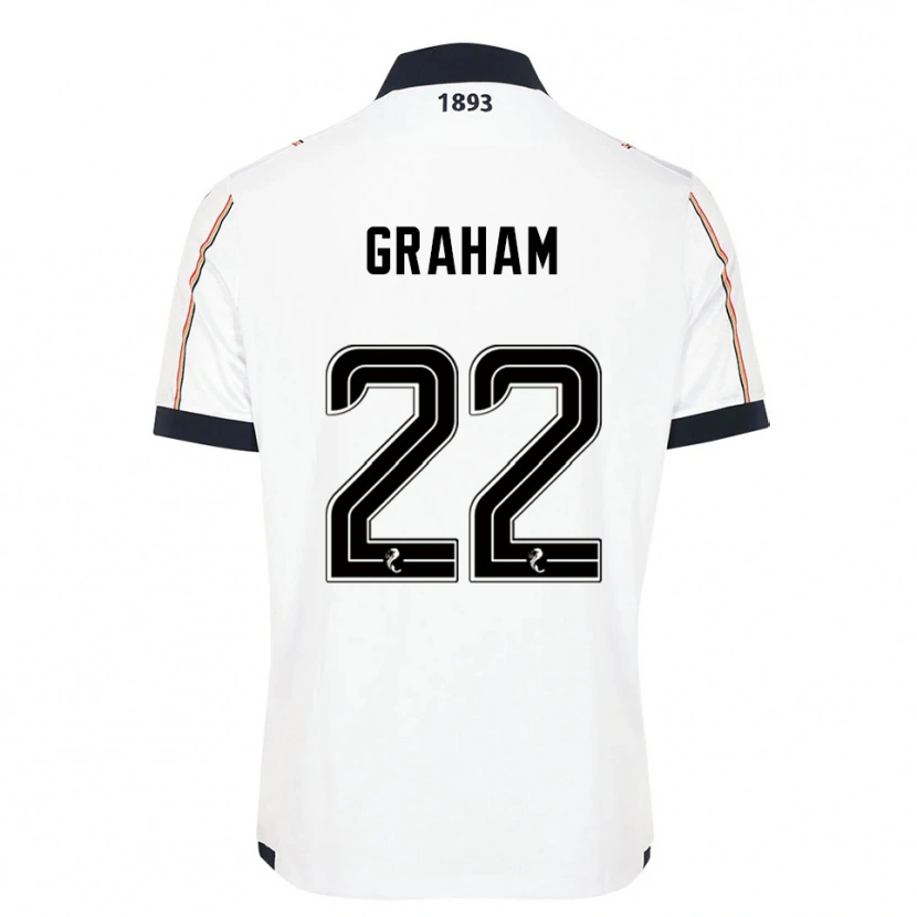 Danxen Mujer Camiseta Luke Graham #22 Blanco Azul Marino Rojo 2ª Equipación 2025/26 La Camisa
