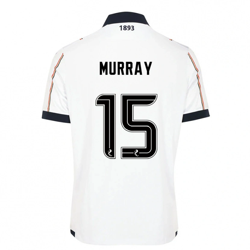 Danxen Mujer Camiseta Simon Murray #15 Blanco Azul Marino Rojo 2ª Equipación 2025/26 La Camisa