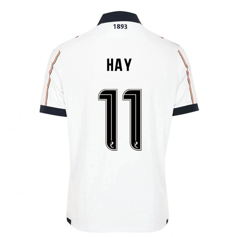 Danxen Mujer Camiseta Ashley Hay #11 Blanco Azul Marino Rojo 2ª Equipación 2025/26 La Camisa