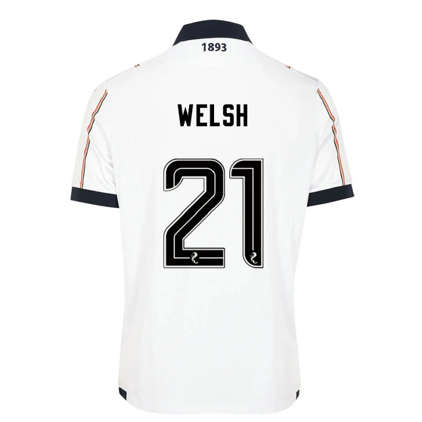 Danxen Mujer Camiseta Tom Welsh #21 Blanco Azul Marino Rojo 2ª Equipación 2025/26 La Camisa