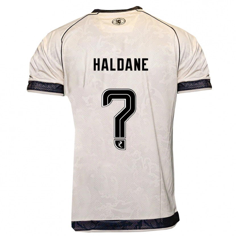 Danxen Mujer Camiseta Lewis Haldane #0 Blanco Negro 2ª Equipación 2025/26 La Camisa