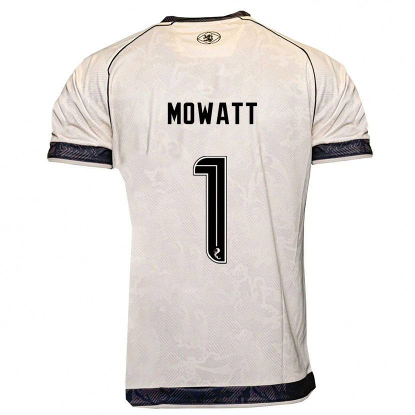 Danxen Mujer Camiseta Beth Mowatt #1 Blanco Negro 2ª Equipación 2025/26 La Camisa