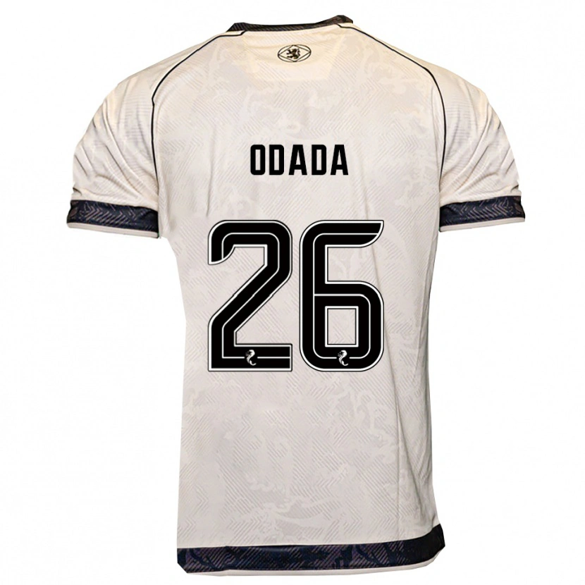 Danxen Mujer Camiseta Richard Odada #26 Blanco Negro 2ª Equipación 2025/26 La Camisa