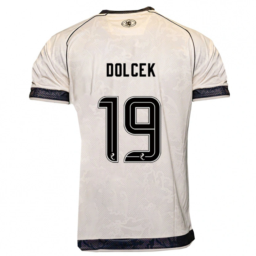 Danxen Mujer Camiseta Ivan Dolcek #19 Blanco Negro 2ª Equipación 2025/26 La Camisa