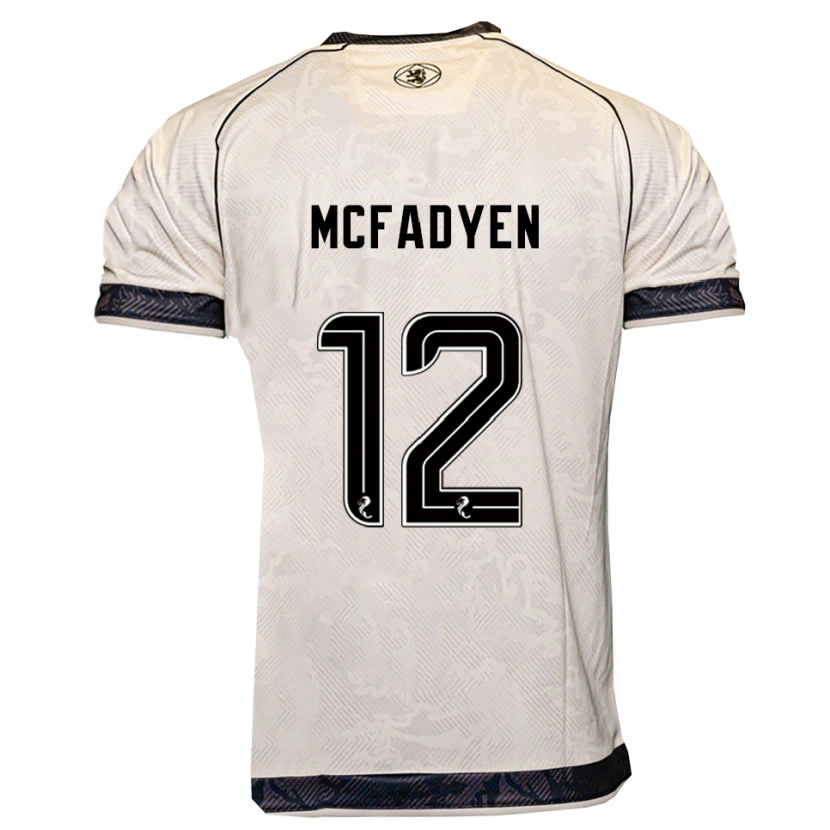 Danxen Mujer Camiseta Stacey Mcfadyen #12 Blanco Negro 2ª Equipación 2025/26 La Camisa