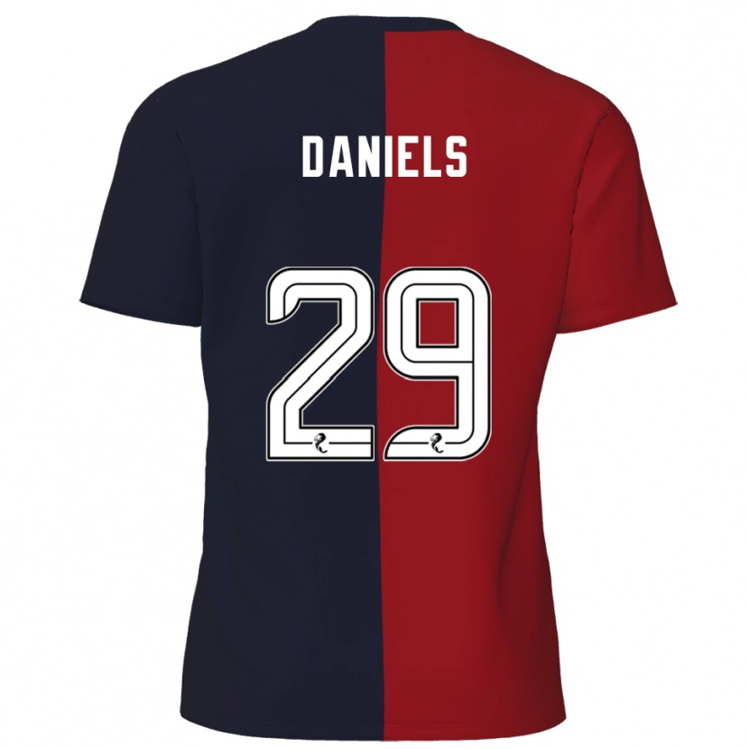 Danxen Mujer Camiseta Djenairo Daniels #29 Rojo Azul Marino 2ª Equipación 2025/26 La Camisa