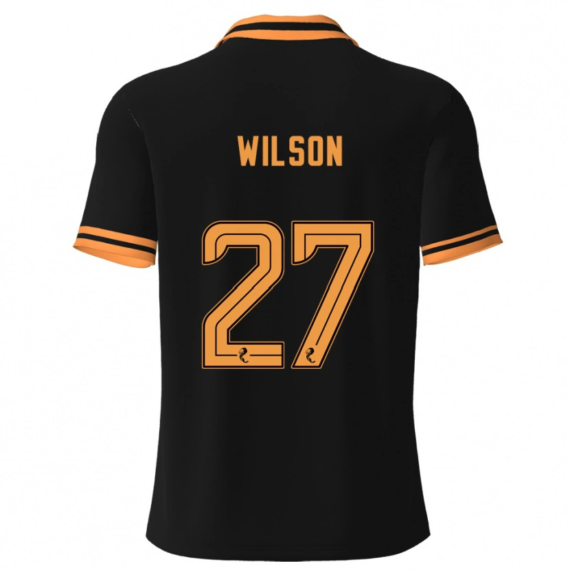 Danxen Mujer Camiseta Danny Wilson #27 Negro Amarillo 2ª Equipación 2025/26 La Camisa