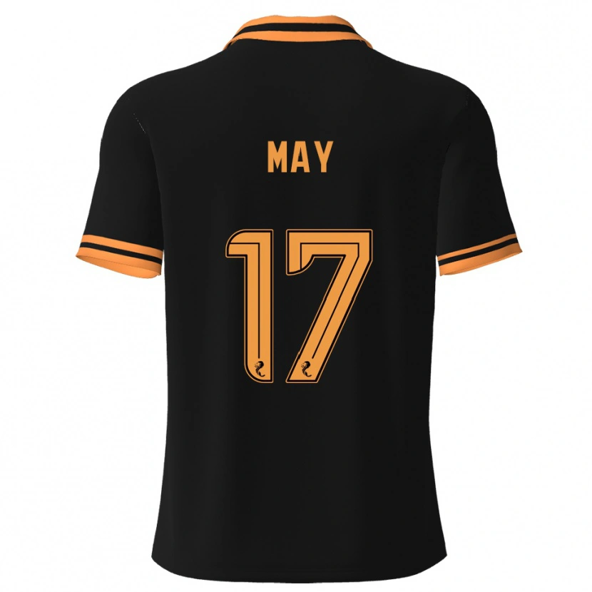 Danxen Mujer Camiseta Stevie May #17 Negro Amarillo 2ª Equipación 2025/26 La Camisa