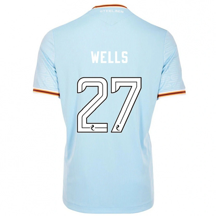 Danxen Mujer Camiseta Dylan Wells #27 Celeste 2ª Equipación 2025/26 La Camisa