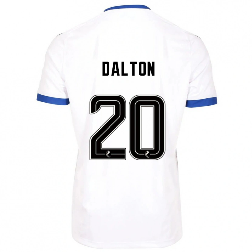 Danxen Mujer Camiseta Sean Dalton #20 Blanco Azul 2ª Equipación 2025/26 La Camisa