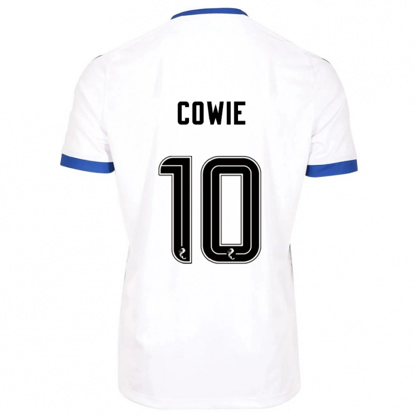 Danxen Mujer Camiseta Ellie-May Cowie #10 Blanco Azul 2ª Equipación 2025/26 La Camisa