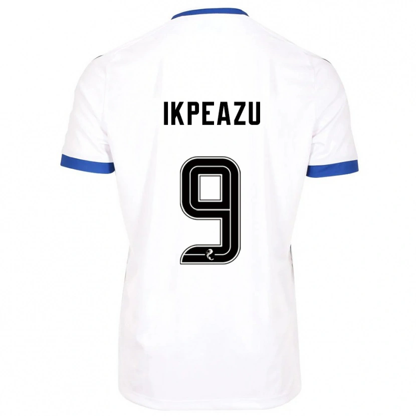 Danxen Mujer Camiseta Uche Ikpeazu #9 Blanco Azul 2ª Equipación 2025/26 La Camisa