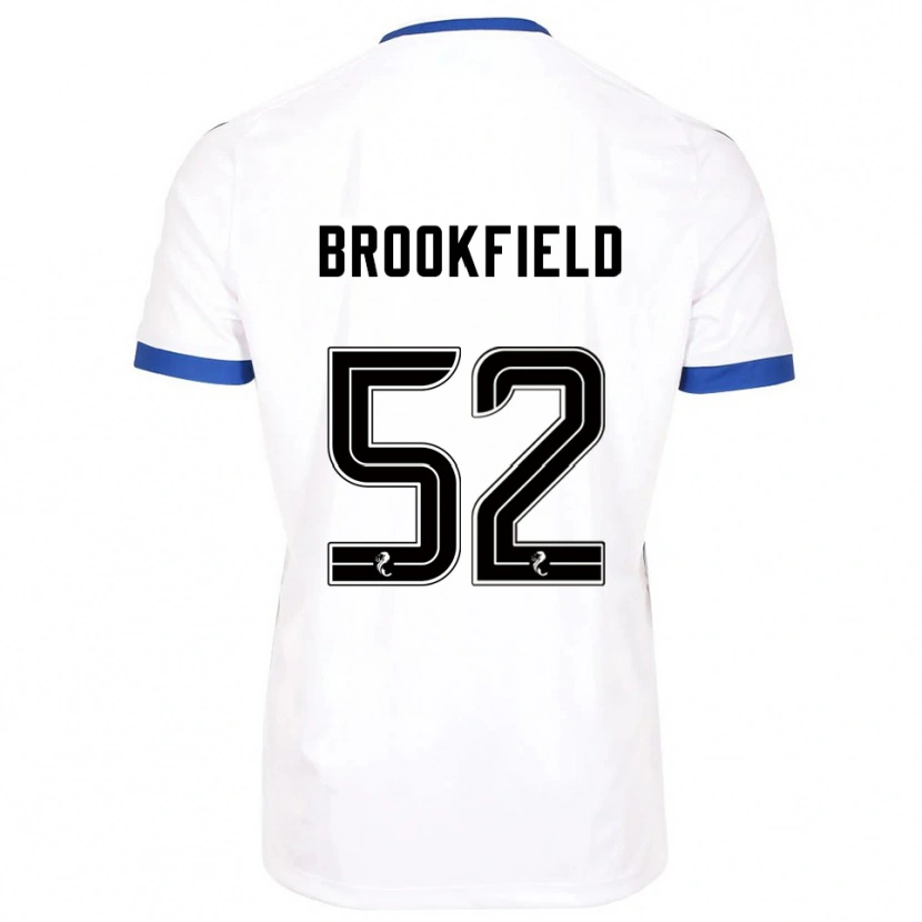 Danxen Mujer Camiseta Arran Brookfield #52 Blanco Azul 2ª Equipación 2025/26 La Camisa