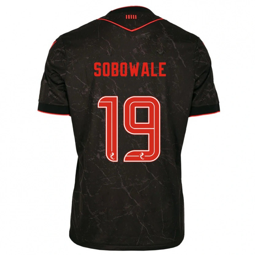 Danxen Mujer Camiseta Tunmise Sobowale #19 Negro Rojo 2ª Equipación 2025/26 La Camisa