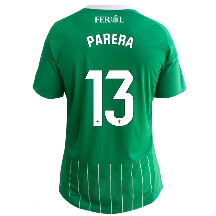 Danxen Niño Camiseta Miquel Parera #13 Verde Blanco 1ª Equipación 2025/26 La Camisa