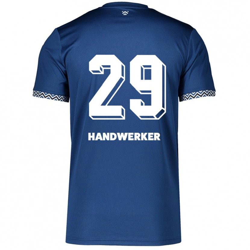 Danxen Niño Camiseta Tim Handwerker #29 Azul Marino Blanco 1ª Equipación 2025/26 La Camisa
