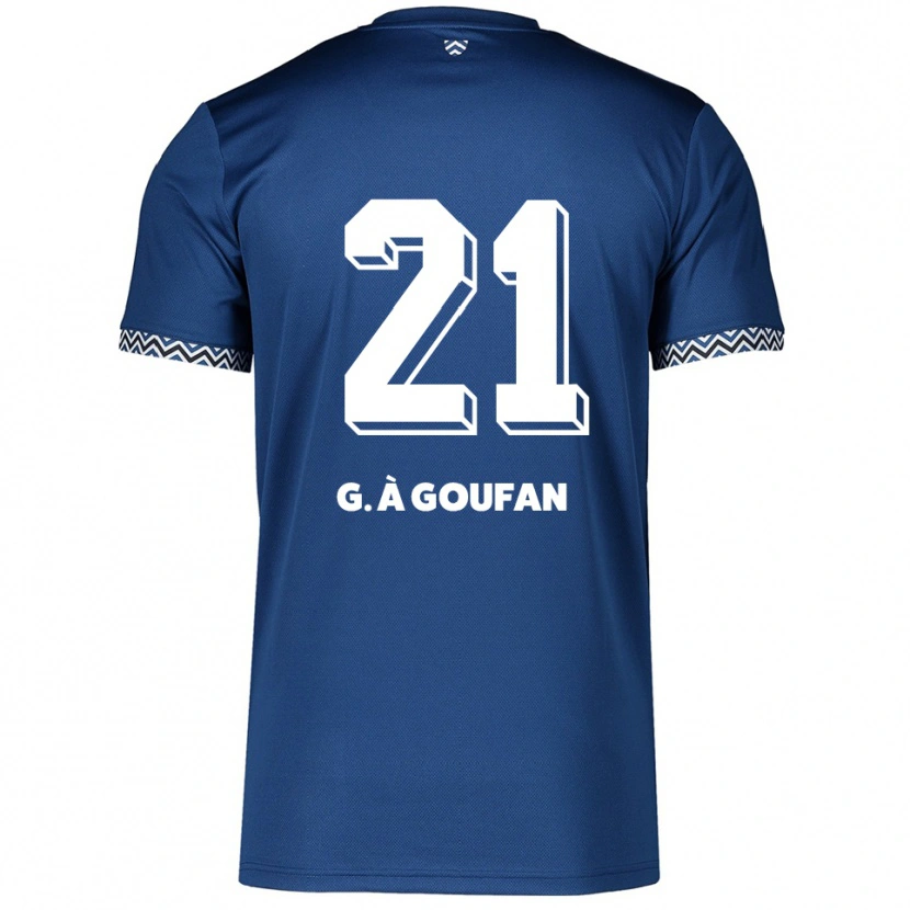 Danxen Niño Camiseta Marc Gouiffe À Goufan #21 Azul Marino Blanco 1ª Equipación 2025/26 La Camisa