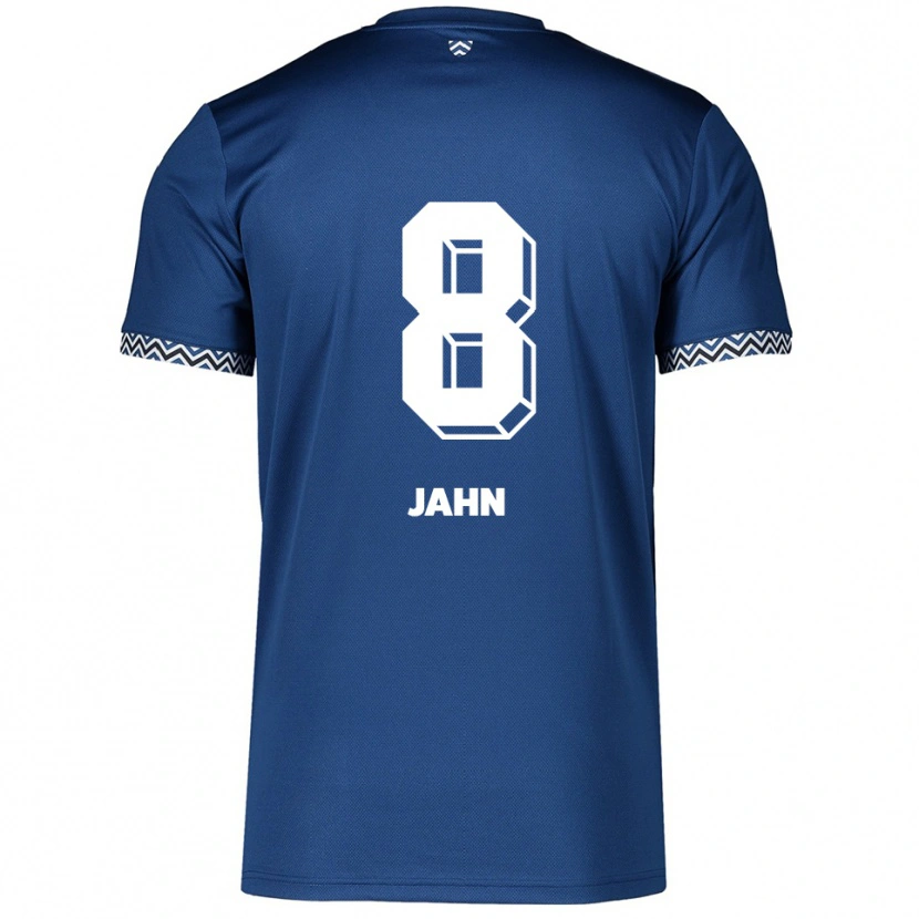 Danxen Niño Camiseta Pamela Jahn #8 Azul Marino Blanco 1ª Equipación 2025/26 La Camisa