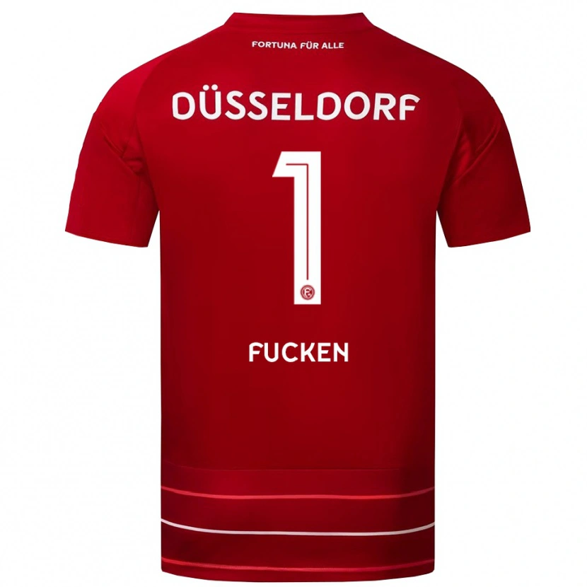 Danxen Niño Camiseta Kilian Fucken #1 Rojo Blanco 1ª Equipación 2025/26 La Camisa
