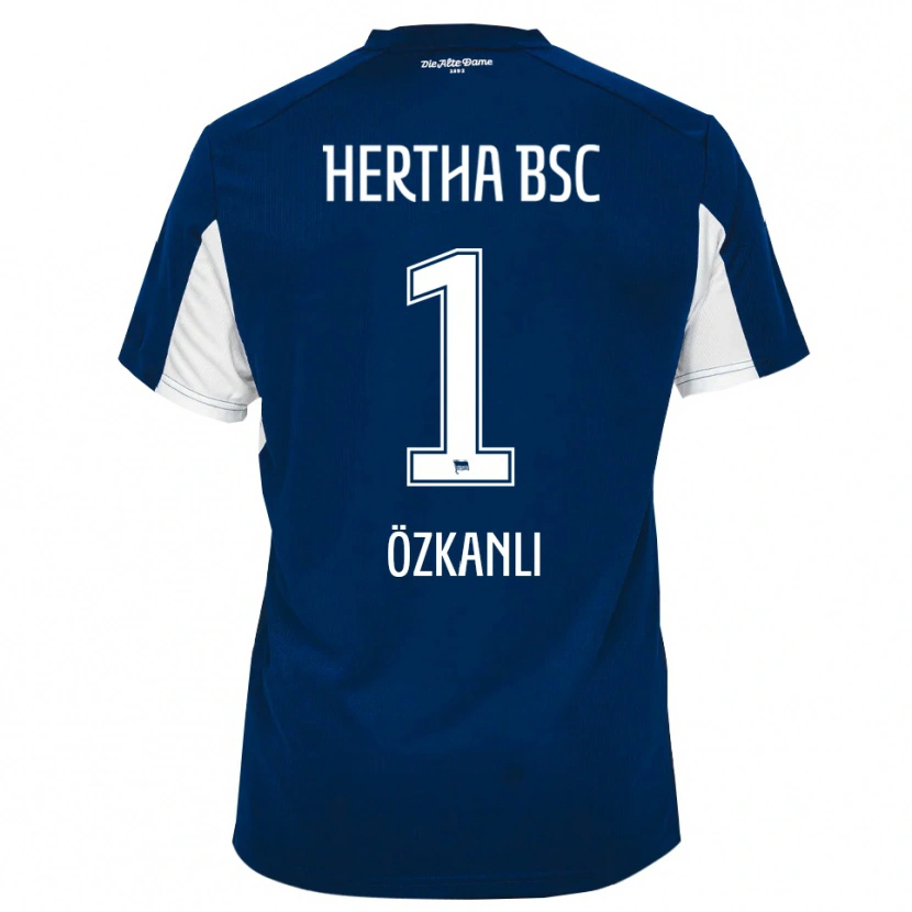 Danxen Niño Camiseta Burak Özkanli #1 Blanco Azul 1ª Equipación 2025/26 La Camisa