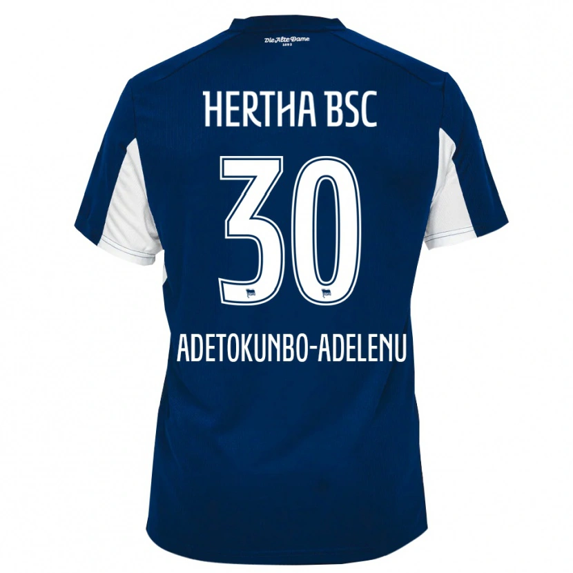 Danxen Niño Camiseta Oluwajimi Adetokunbo-Adelenu #30 Blanco Azul 1ª Equipación 2025/26 La Camisa