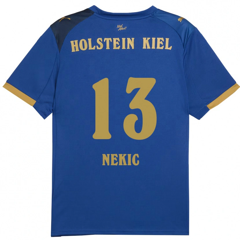 Danxen Niño Camiseta Ivan Nekic #13 Azul Dorado 1ª Equipación 2025/26 La Camisa
