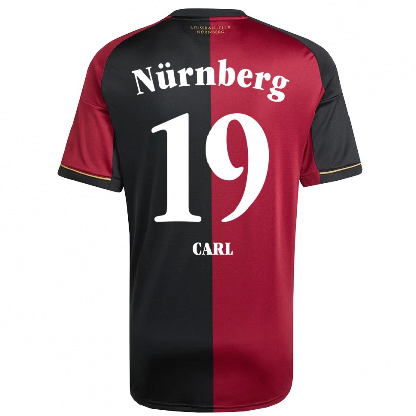 Danxen Niño Camiseta Ferdinand Carl #19 Borgoña Negro 1ª Equipación 2025/26 La Camisa