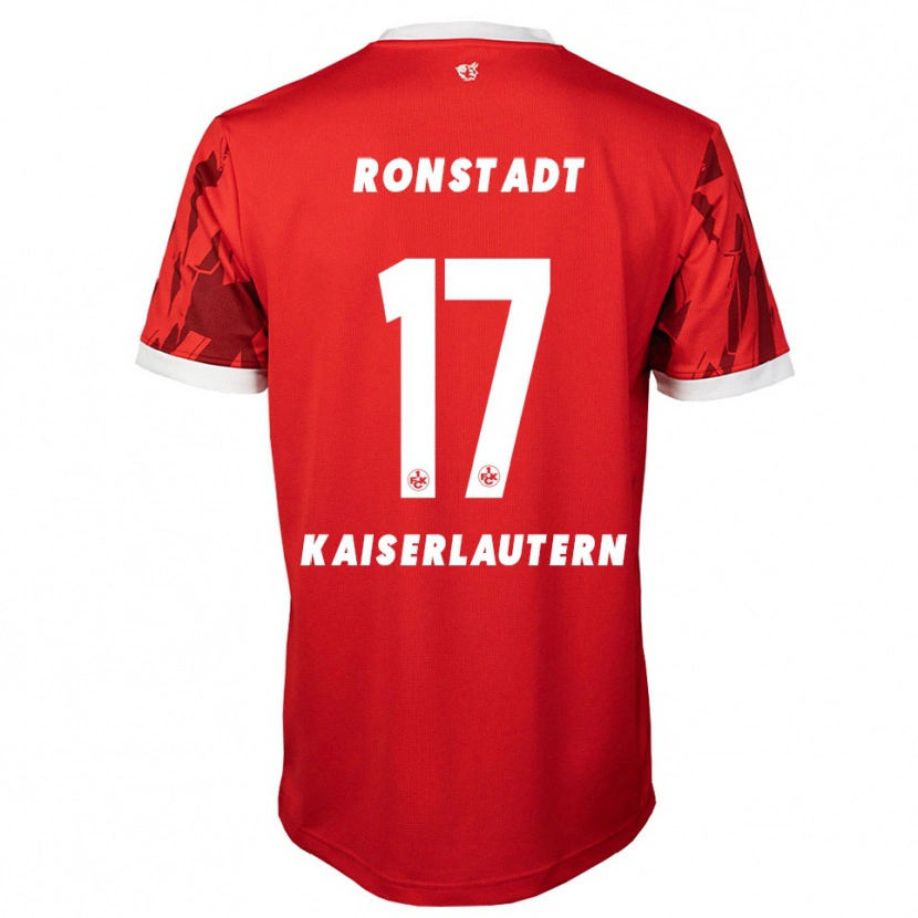 Danxen Niño Camiseta Frank Ronstadt #17 Rojo Blanco 1ª Equipación 2025/26 La Camisa