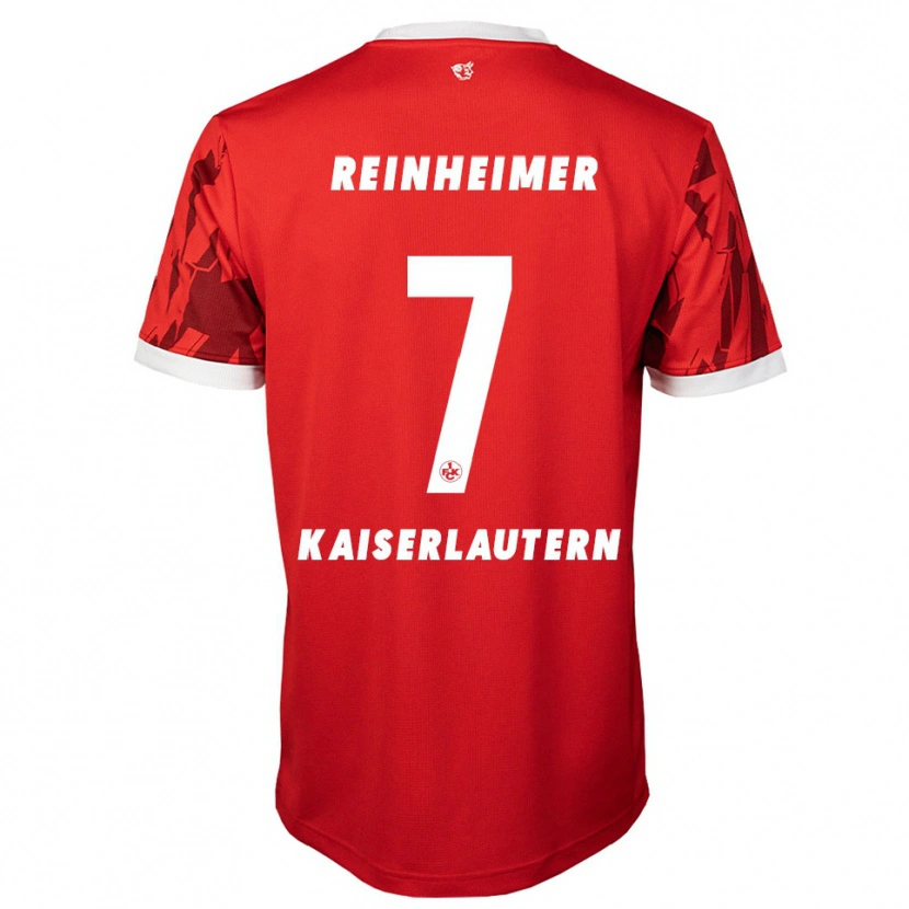 Danxen Niño Camiseta Ben Reinheimer #7 Rojo Blanco 1ª Equipación 2025/26 La Camisa