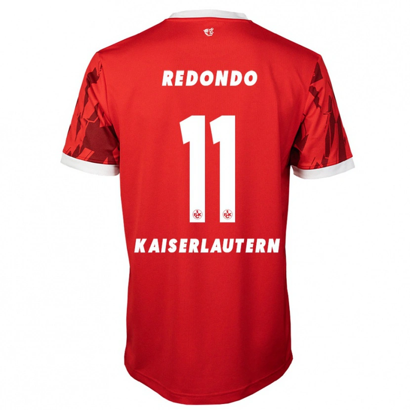 Danxen Niño Camiseta Kenny-Prince Redondo #11 Rojo Blanco 1ª Equipación 2025/26 La Camisa