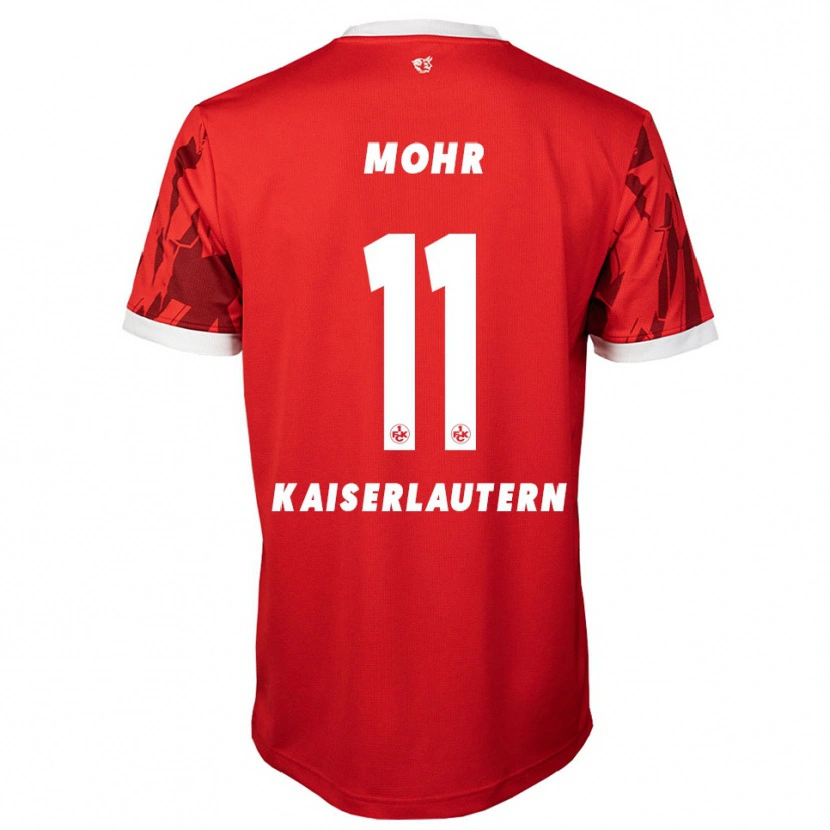 Danxen Niño Camiseta Louis Mohr #11 Rojo Blanco 1ª Equipación 2025/26 La Camisa