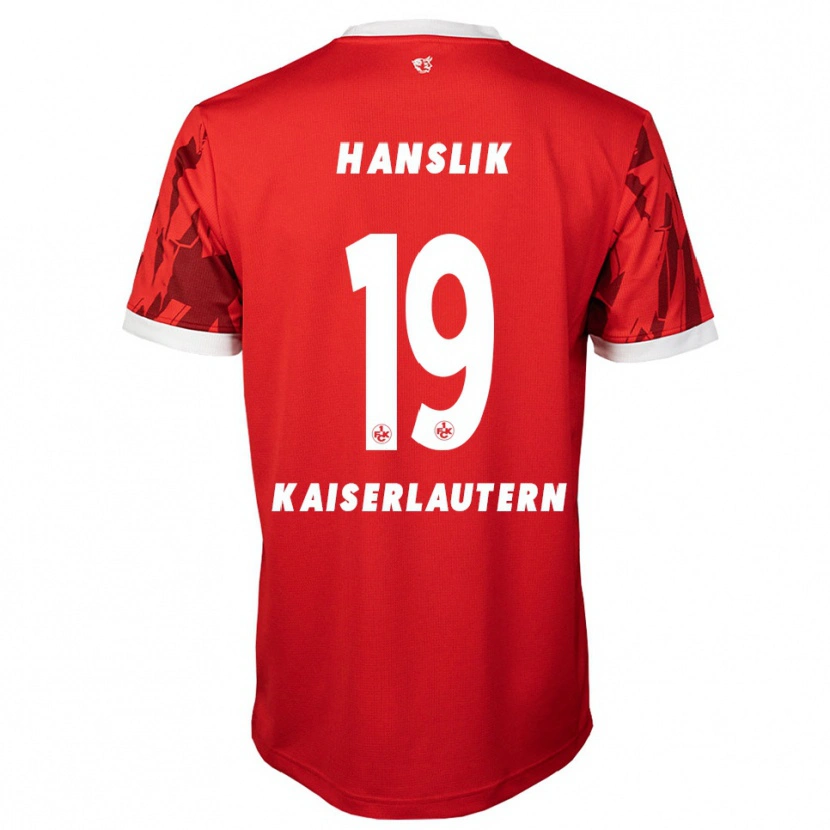 Danxen Niño Camiseta Daniel Hanslik #19 Rojo Blanco 1ª Equipación 2025/26 La Camisa