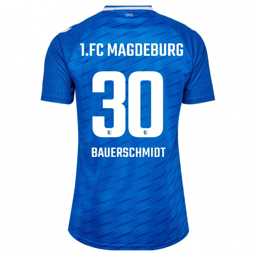 Danxen Niño Camiseta Maja Bauerschmidt #30 Azul Blanco 1ª Equipación 2025/26 La Camisa