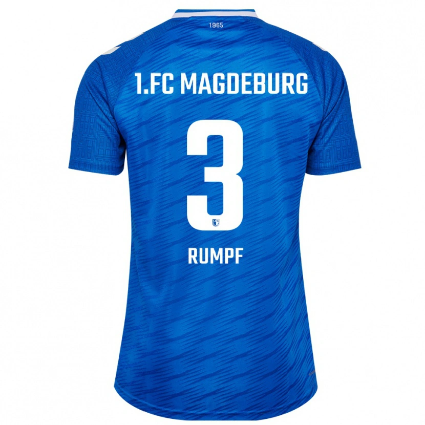 Danxen Niño Camiseta Mathilda Rumpf #3 Azul Blanco 1ª Equipación 2025/26 La Camisa