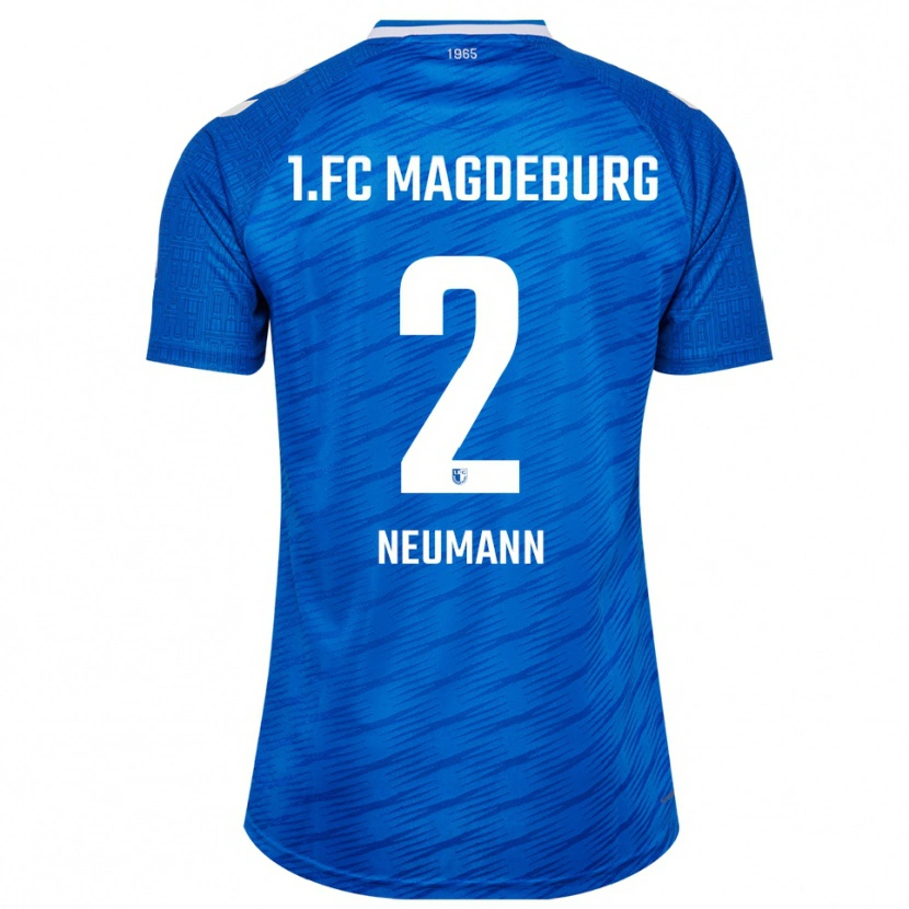Danxen Niño Camiseta Lena Neumann #2 Azul Blanco 1ª Equipación 2025/26 La Camisa